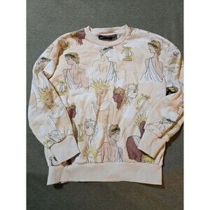 Mini Rodini Kids Sweater Greek Statues Unique Mythology Sz 10-11yrs